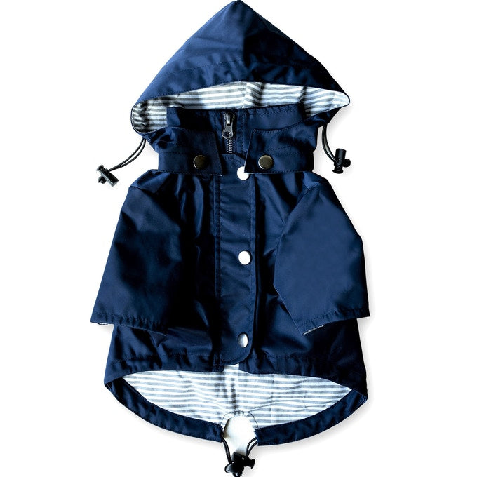 Seaport Rainwear Navy Dog Rain Jacket