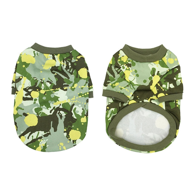 Dog Clothes Camouflage Series Fleece Sweater Small Pet Clothing, Size: