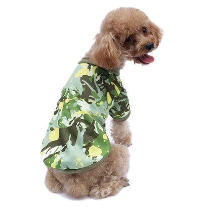 Camouflage Series Fleece Dog Sweater