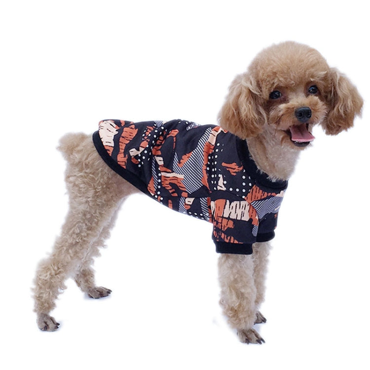 Dog Clothes Camouflage Series Fleece Sweater Small Pet Clothing, Size: