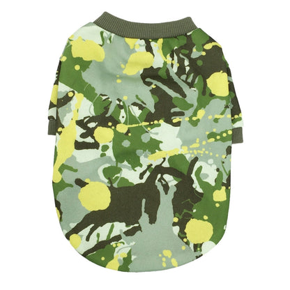 Dog Clothes Camouflage Series Fleece Sweater Small Pet Clothing, Size: