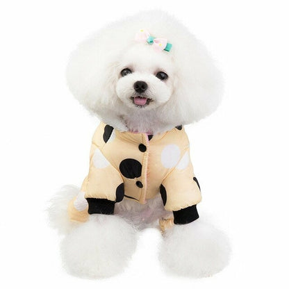 Dog Clothes Winter Pet Padded Vest Thickened Warm Jacket Costume Soft