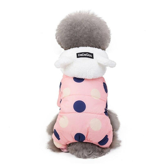 Dog Clothes Winter Pet Padded Vest Thickened Warm Jacket Costume Soft