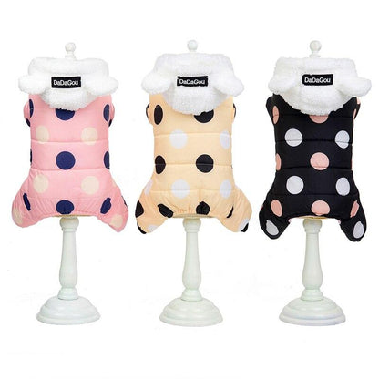 Dog Clothes Winter Pet Padded Vest Thickened Warm Jacket Costume Soft