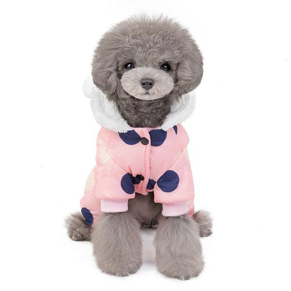 Dog Clothes Winter Pet Padded Vest Thickened Warm Jacket Costume Soft