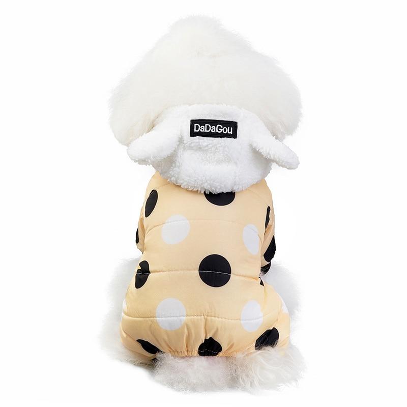 Dog Clothes Winter Pet Padded Vest Thickened Warm Jacket Costume Soft