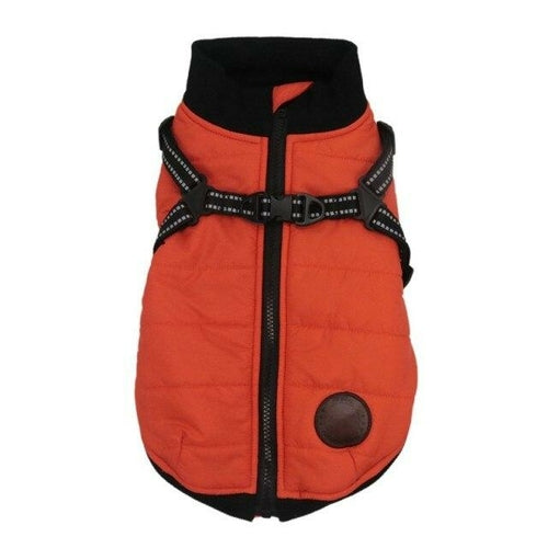 Waterproof Dog Clothes Winter Warm Pet Vest Zipper Jacket Coat For