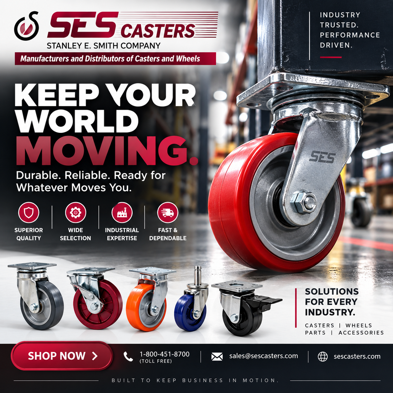 SES Casters — Stanley E. Smith Co.